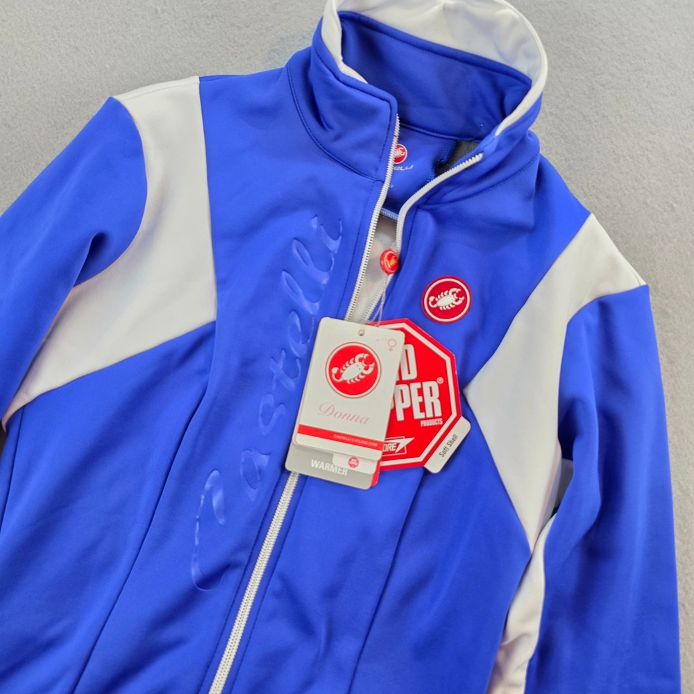 Castelli Women's Blue & White Cycling Jacket - Picture 2 of 15